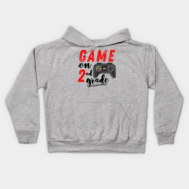 Game On 2nd Grade Back to School Kids Hoodie by MalibuSun